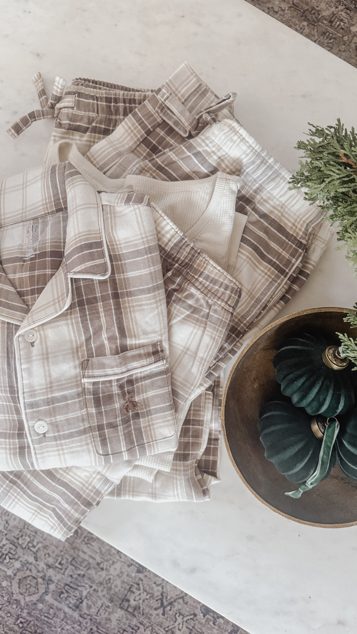 Matching neutral Christmas pajamas that work well beyond the holiday 🌲✨ Currently on sale 🙌

#LTKCyberWeek #LTKFamily #LTKHoliday