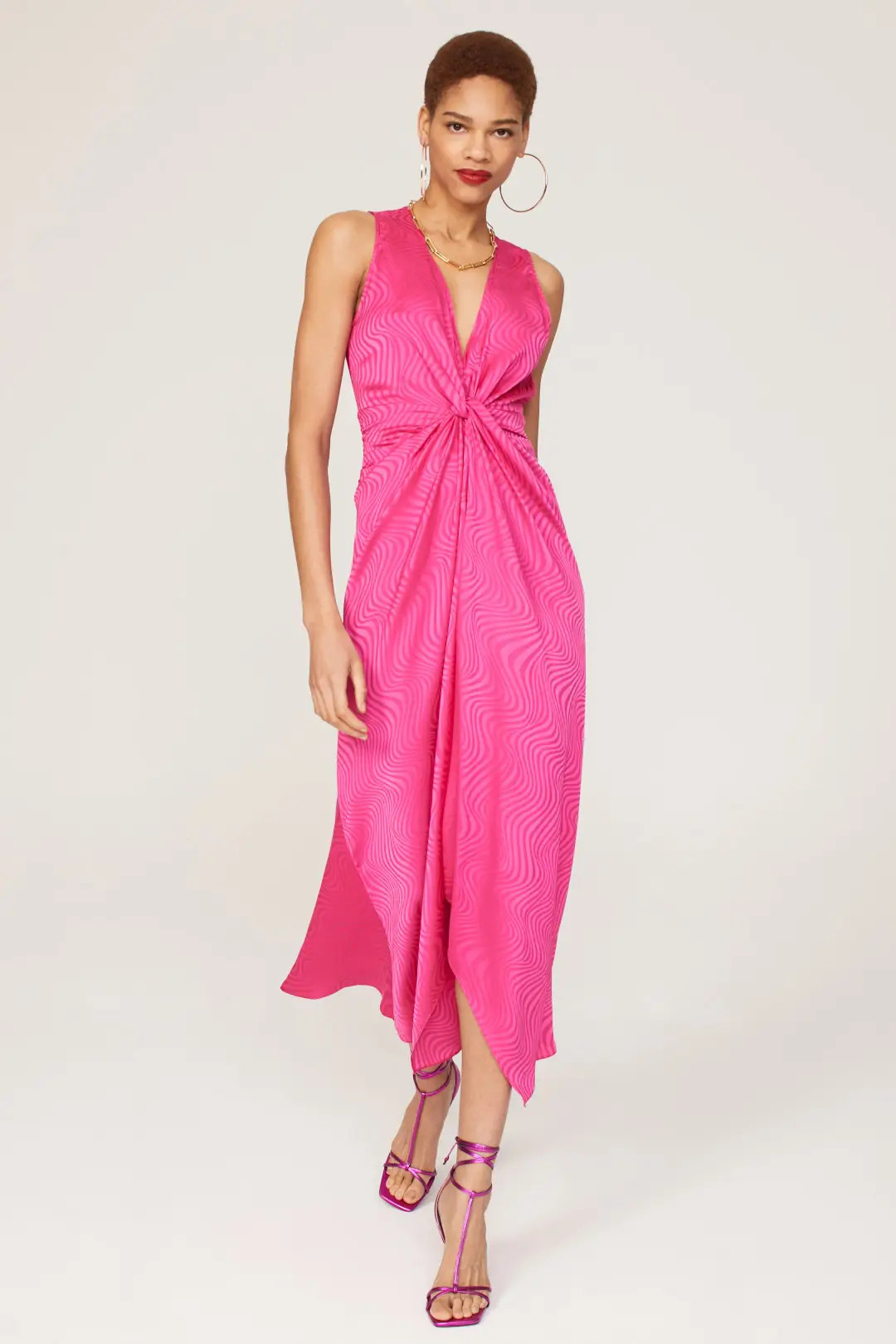 Pink Satin Dress | Rent the Runway