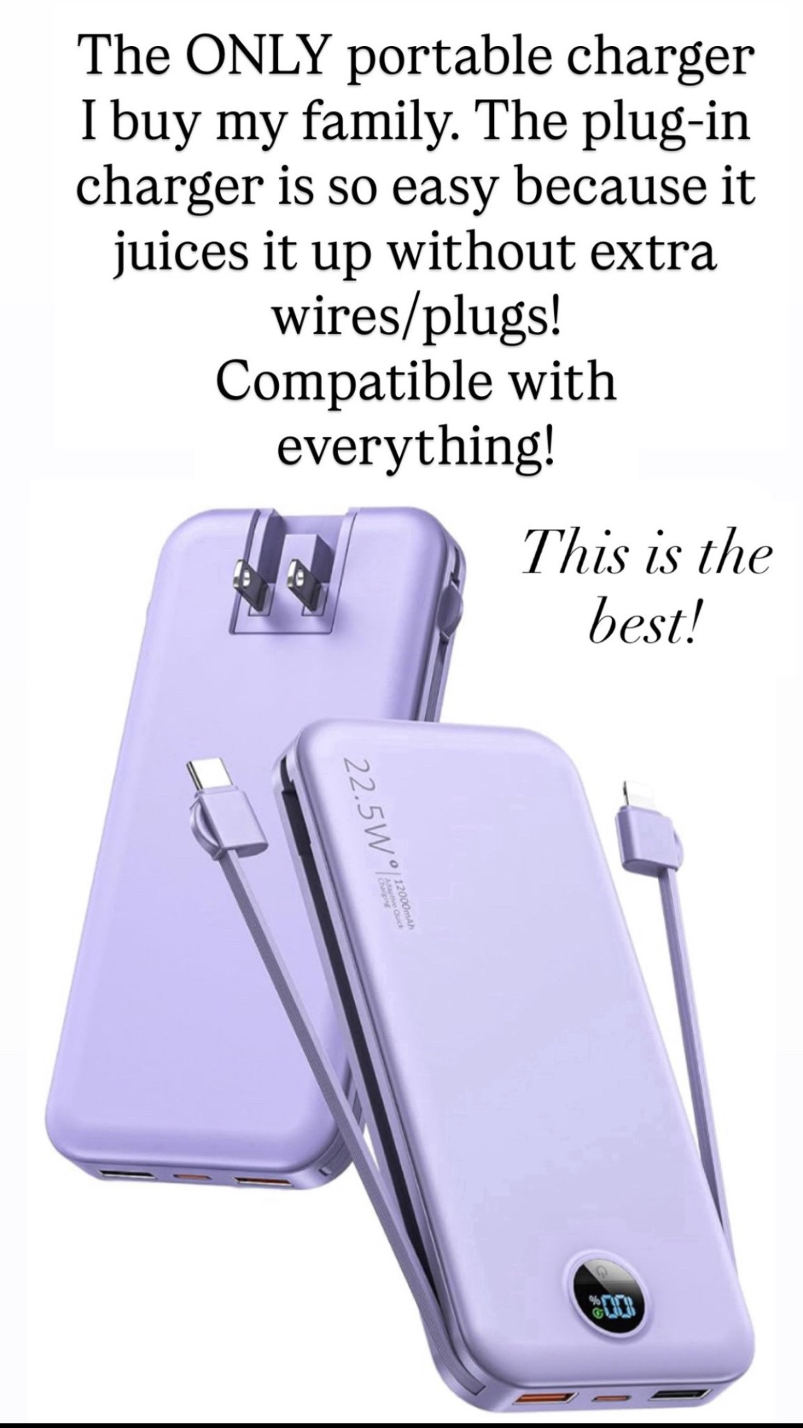 Portable chargers for stocking stuffers 

#LTKGiftGuide #LTKHoliday