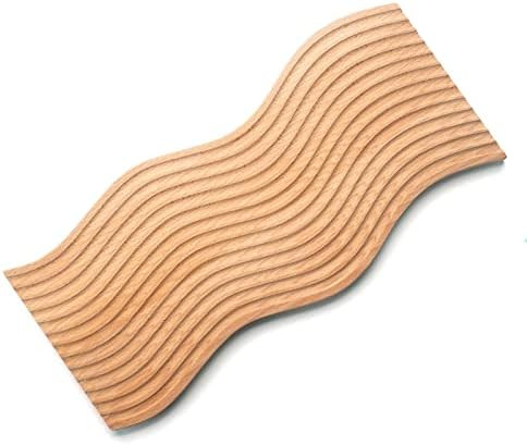 Decorative Wood Charcuterie Board, Wooden Serving Board, Kitchen Shelf Decor (Wave) | Amazon (US)