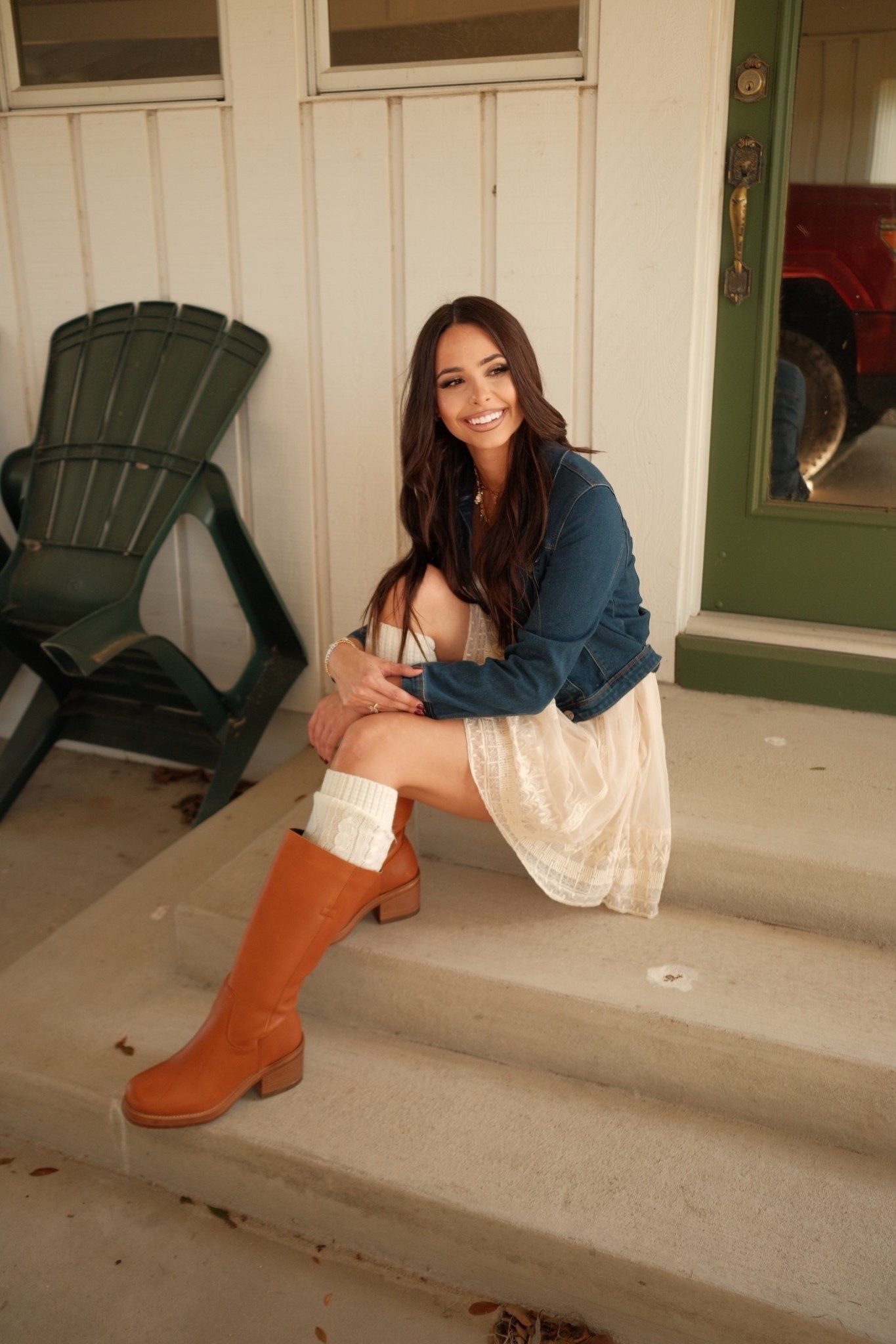 cutest fall lace dress and my favorite dingo boots 

#LTKSeasonal #LTKFindsUnder100