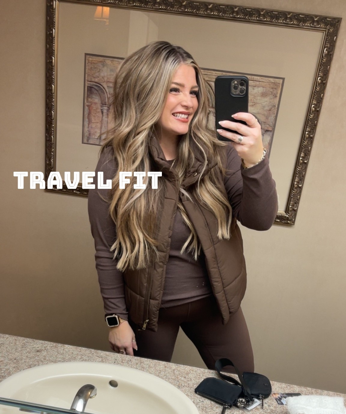 My Travel day ootd✨I am here for a monochrome outfit! This vest is Zenana I got from a boutique, similar ones are linked. #traveloutfit #monochrome #matchingsets #vacationoutfits 

#LTKMidsize #LTKootd #LTKTravel