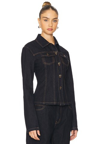 Rider Denim Jacket in Dark Denim | Revolve Clothing (Global)