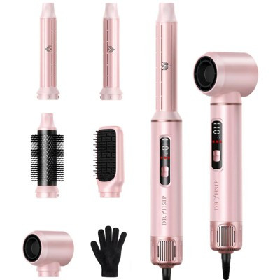 5 in 1 Hair Styler for Woman with LED,Air Curling Wrap,Drying,Curling,Straightening&Volumizing,Hot Air Curler Dryer Brush Tool Set,Curl Styling Tools | Target