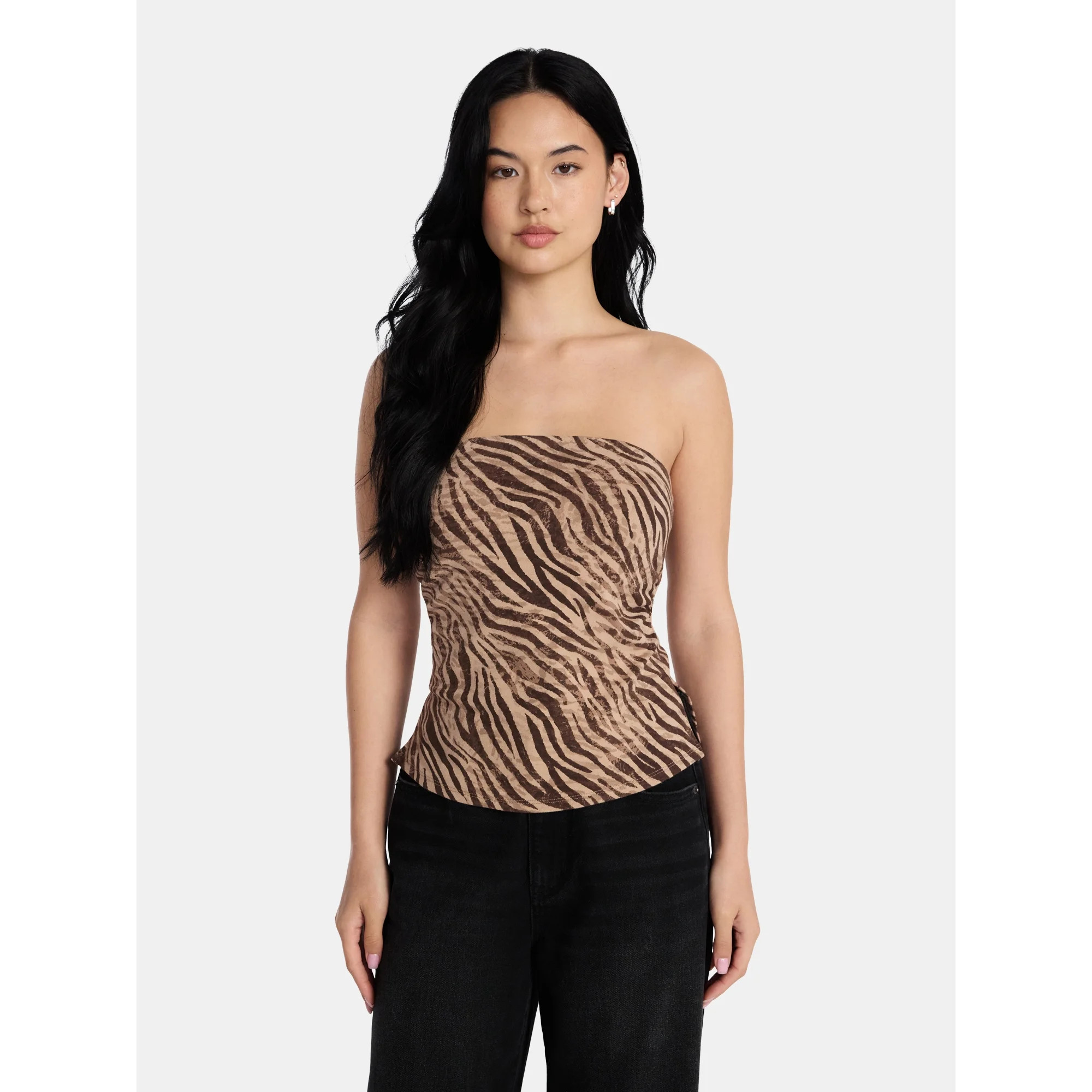 Madden NYC Slit Tube Top, Womens - Walmart.com | Walmart (US)