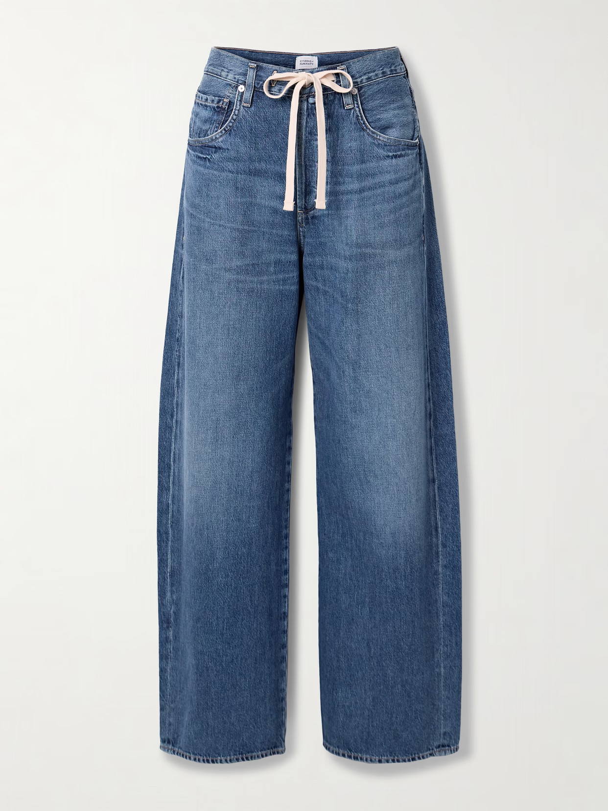 Citizens of Humanity - Brynn Drawstring Mid-rise Wide-leg Jeans - Blue | NET-A-PORTER (US)