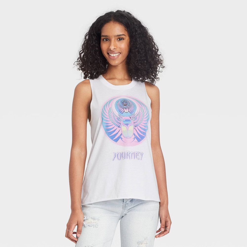 Women's Journey Graphic Tank Top - White XXL | Target