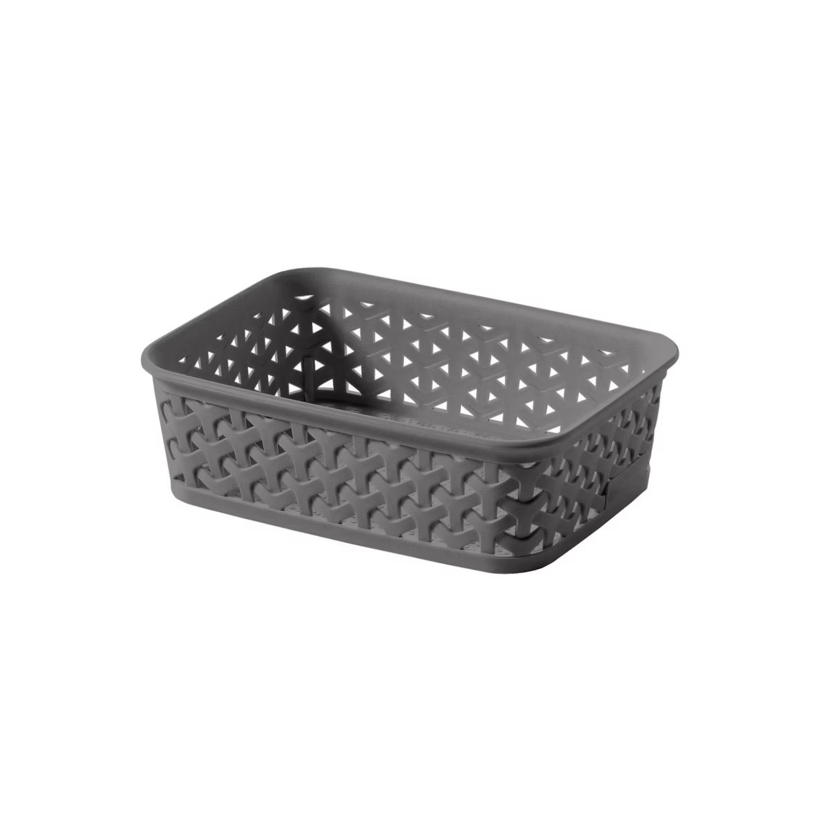 Y-Weave Mini Decorative Storage Basket White - Brightroom™: BPA-Free Polypropylene, Rectangle, ... | Target