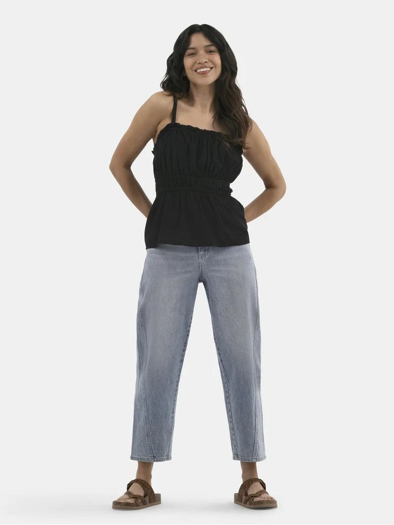 Time and Tru Women's Smocked Tank Top, Sizes XS-XXXL | Walmart (US)