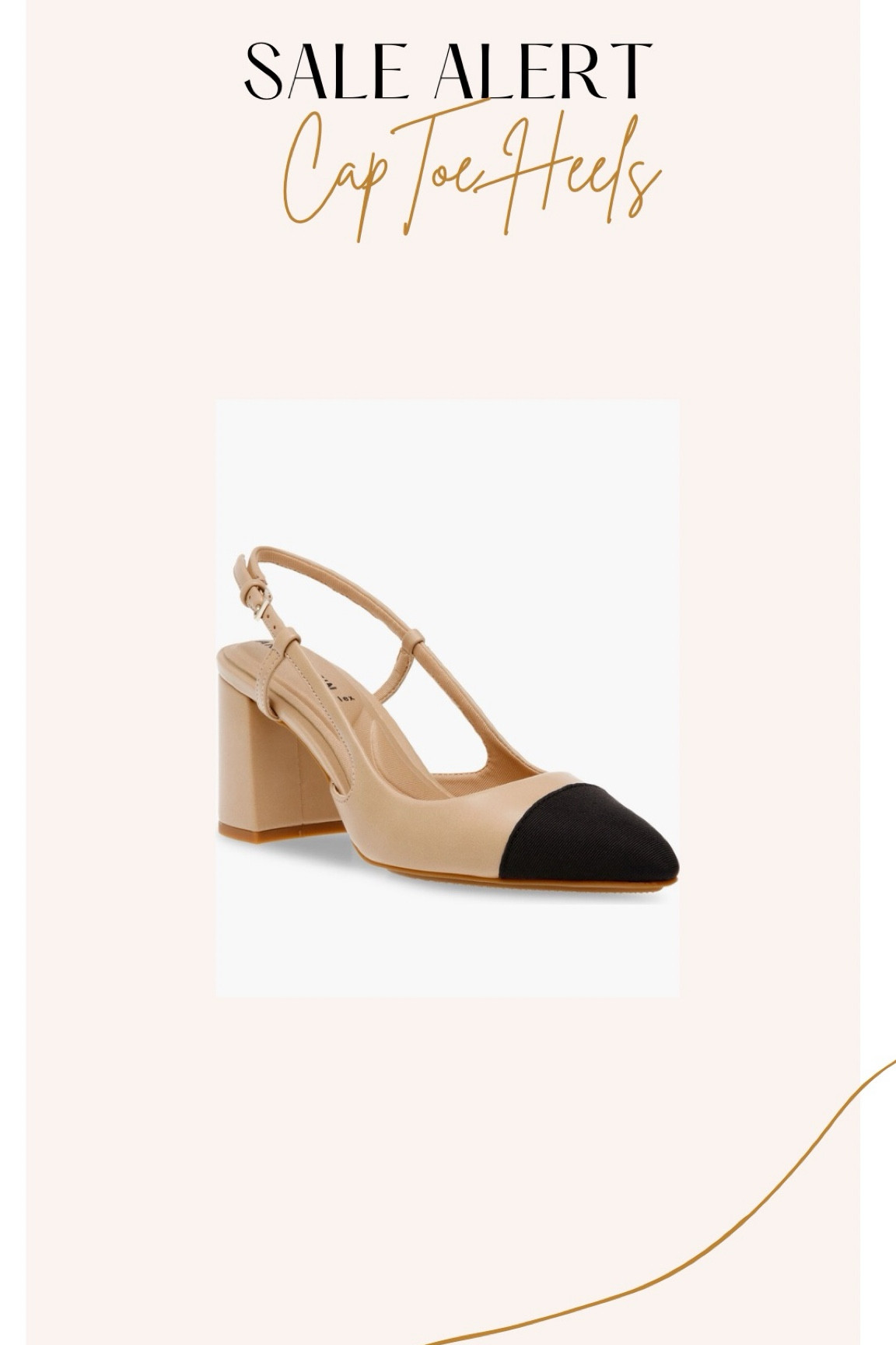 Been eyeing this shoe! Perfect for fall 

Sale alert, shoe crush, cap toe heels, Nordstrom, Anne Klein, sling back heels 

#LTKShoeCrush #LTKWorkwear #LTKFallSale