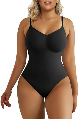 SHAPERX Women's Shapewear Bodysuit Tummy Control Body Shaper Seamless Sculpting Snatched Waist Bo... | Amazon (US)