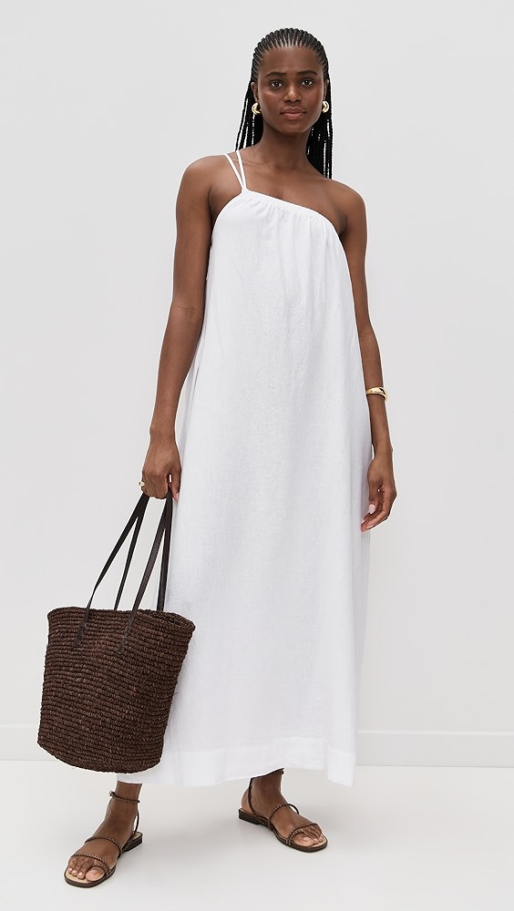 Stateside Linen Asymmetric Tie Maxi Dress | Shopbop | Shopbop