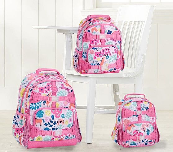 Mackenzie Pink Sasha's Garden Backpacks | Pottery Barn Kids