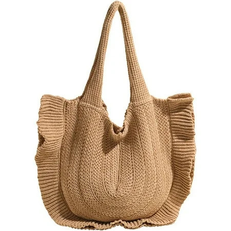 Crochet Beach Bags For Women Trendy Summer Cute Beach Tote Bag Aesthetic Knit Bag Vacation Handbags Crochet Purse | Walmart (US)