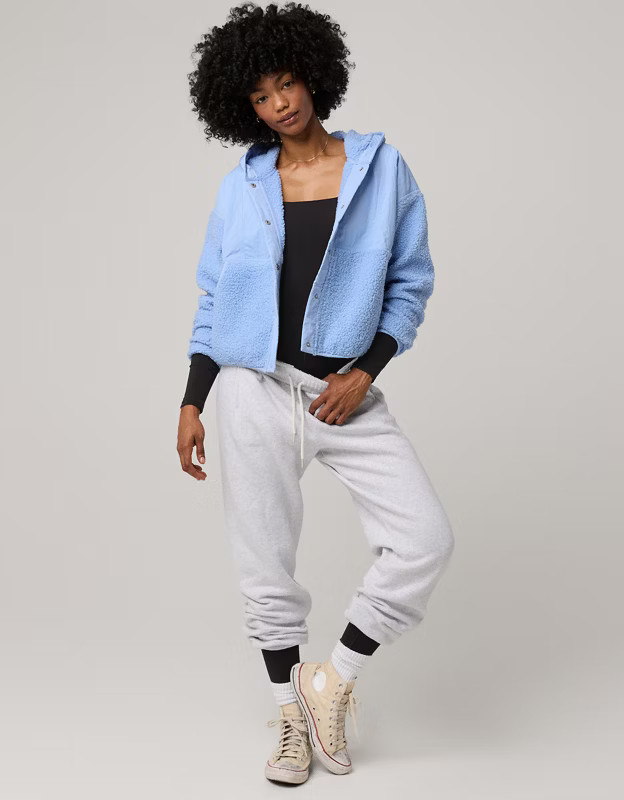 OFFLINE By Aerie Fluff Love Sherpa Jacket | Aerie