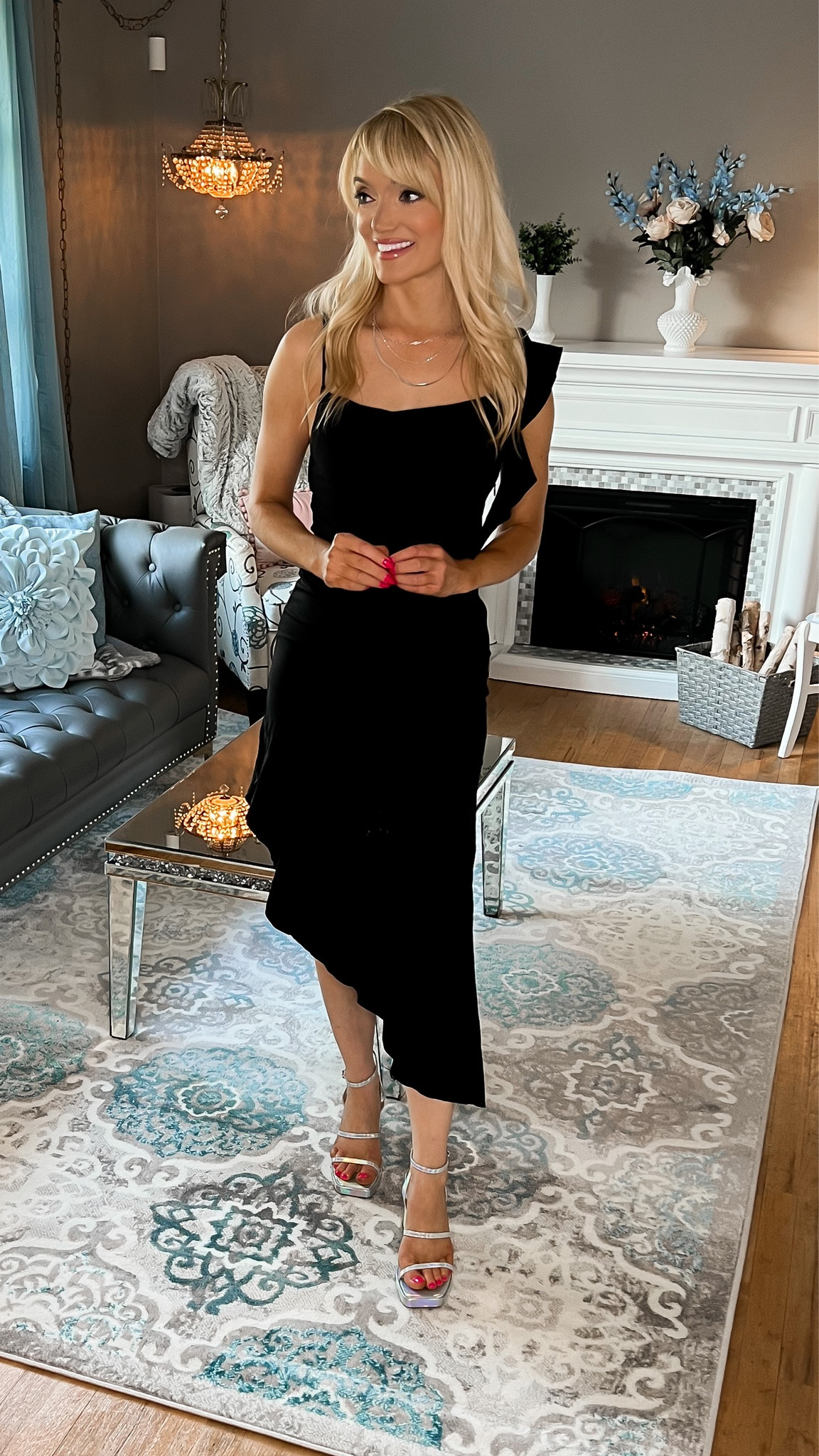 This little black dress is another elegant and affordable find from Amazon Fashion! It is body conscious with an asymmetrical ruffle mermaid hem! I am 5’5” and in my usual small. Use the 20% coupon to grab this for $29! - Amazon finds - Amazon deals - Amazon coupon - Amazon coupons - formal dress - wedding guest dress - wedding guest outfit - evening dress - maxi dress - lbd 

#LTKunder50 #LTKwedding #LTKsalealert