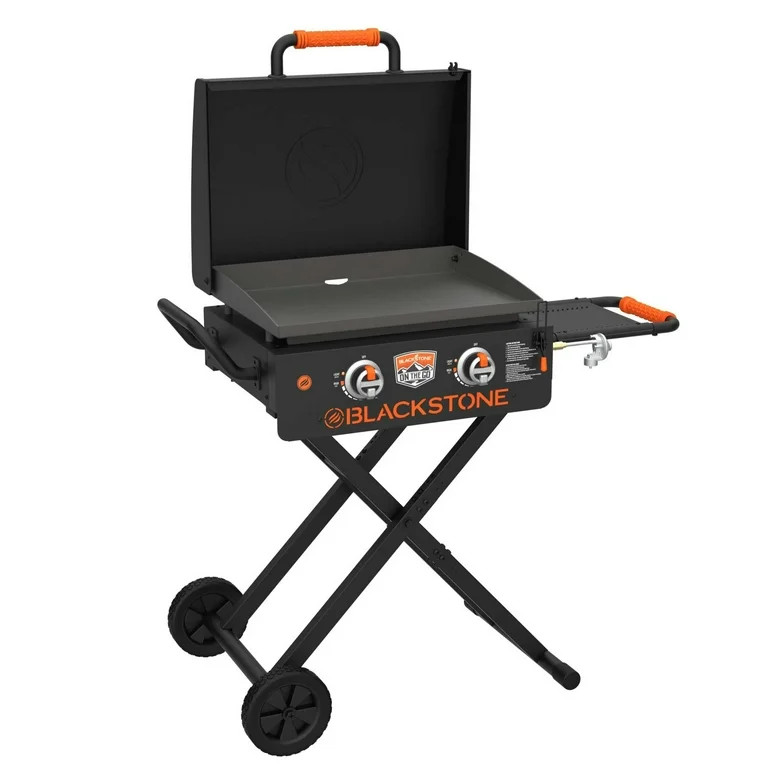 Blackstone On the Go 2-Burner 22" Scissor Cart Griddle with Hood | Walmart (US)