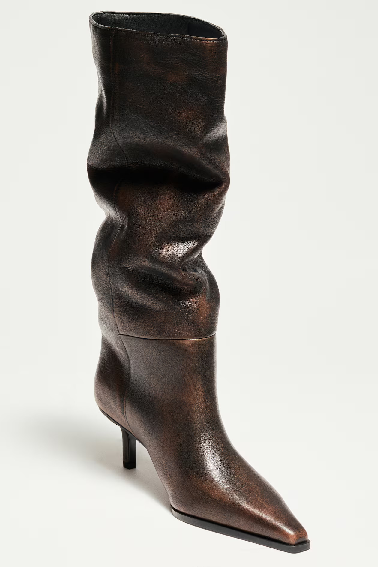 Knee-High Leather Boots | H&M (US + CA)