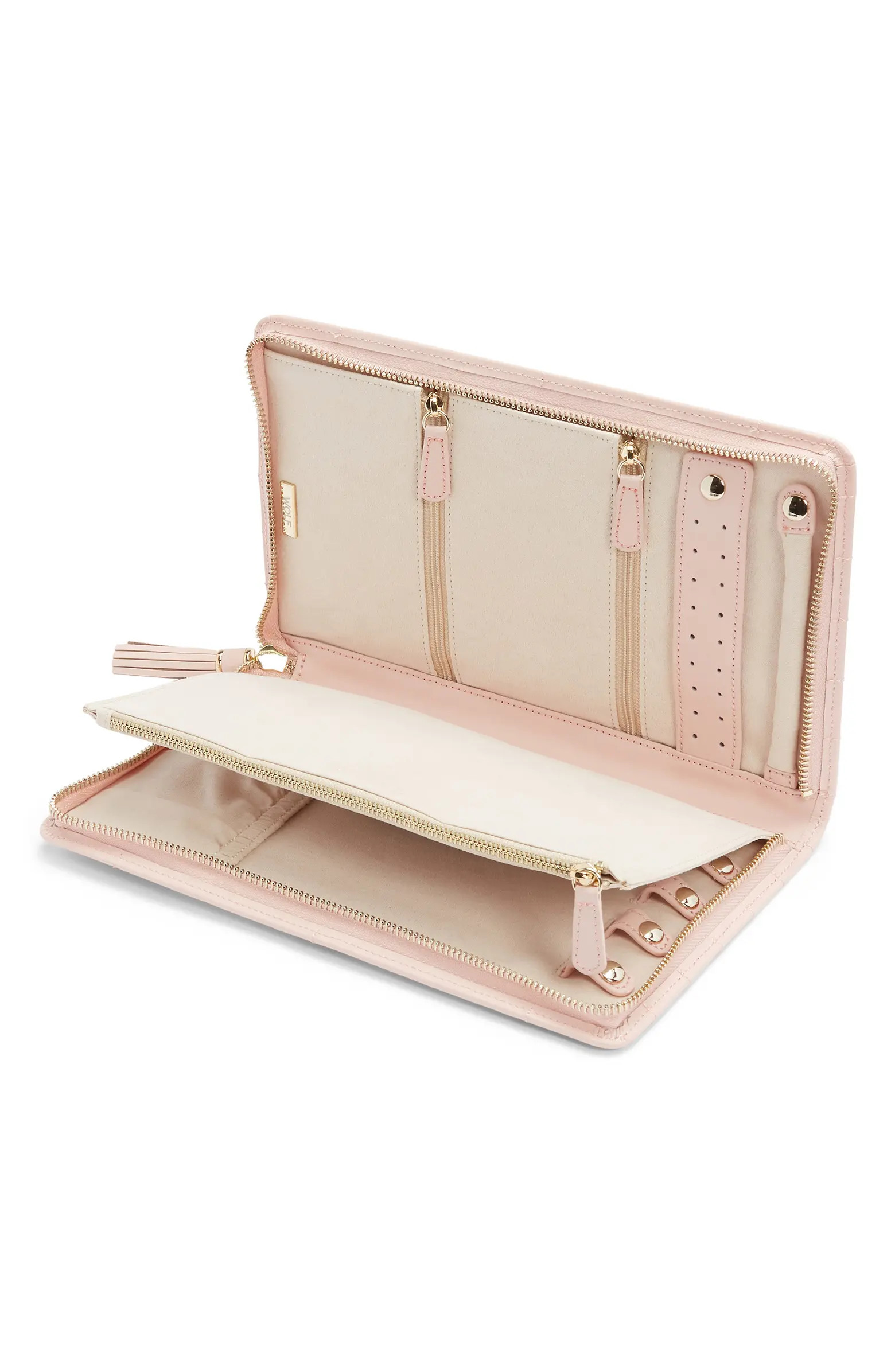 WOLF Caroline Large Leather Jewelry Travel Case | Nordstrom | Nordstrom