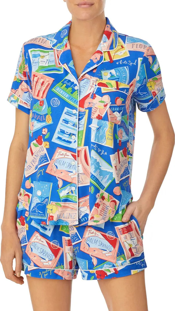 kate spade new york print short pajamas | Nordstrom | Nordstrom