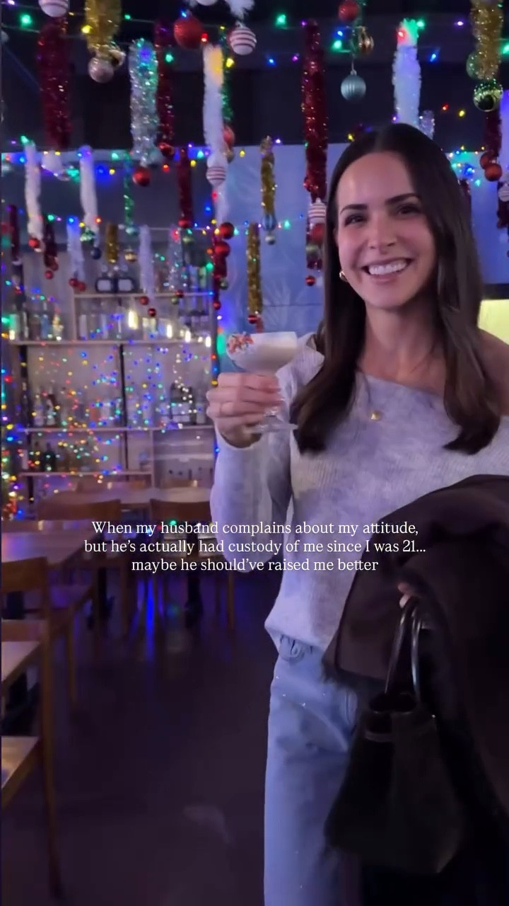 Sweater: tts (S) 
Embellished jeans: tts (27) 
Coat: true to size 

#LTKootd #LTKHoliday #LTKSeasonal