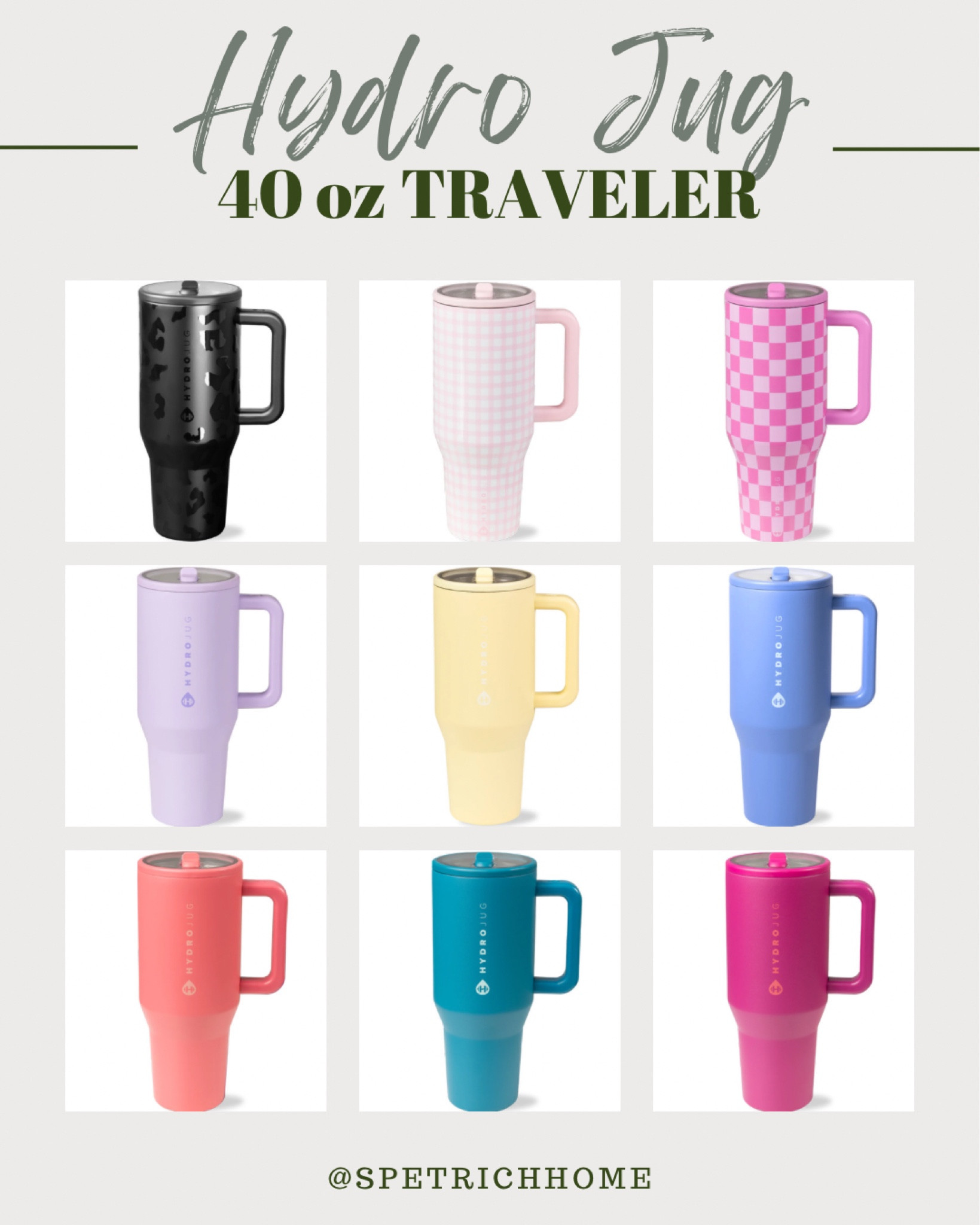 The HydroJug Traveler is my favorite water bottle! I have it in several colors, and always want the latest releases! It’s so convenient! Doesn’t spill, is so cute, and keeps my water cold for 24+ hours! It’s the greatest $ ever spent. 🤣

#LTKU #LTKActive #LTKFitness