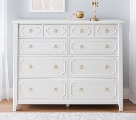 Ava Regency 10-Drawer Grand Dresser (56w x 19d") | Pottery Barn Kids