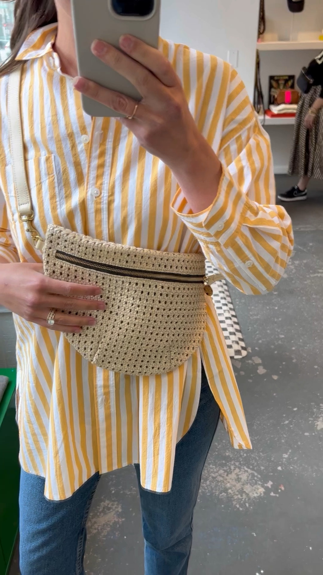 Clare V. Grande Fanny Woven Satchel curated on LTK