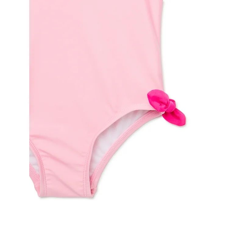Wonder Nation Toddler Girl One-Piece Swimsuit, Sizes 12M-5T - Walmart.com | Walmart (US)