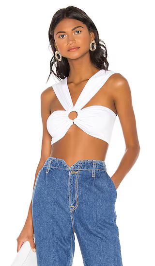 Odette O Ring Top in White | Revolve Clothing (Global)
