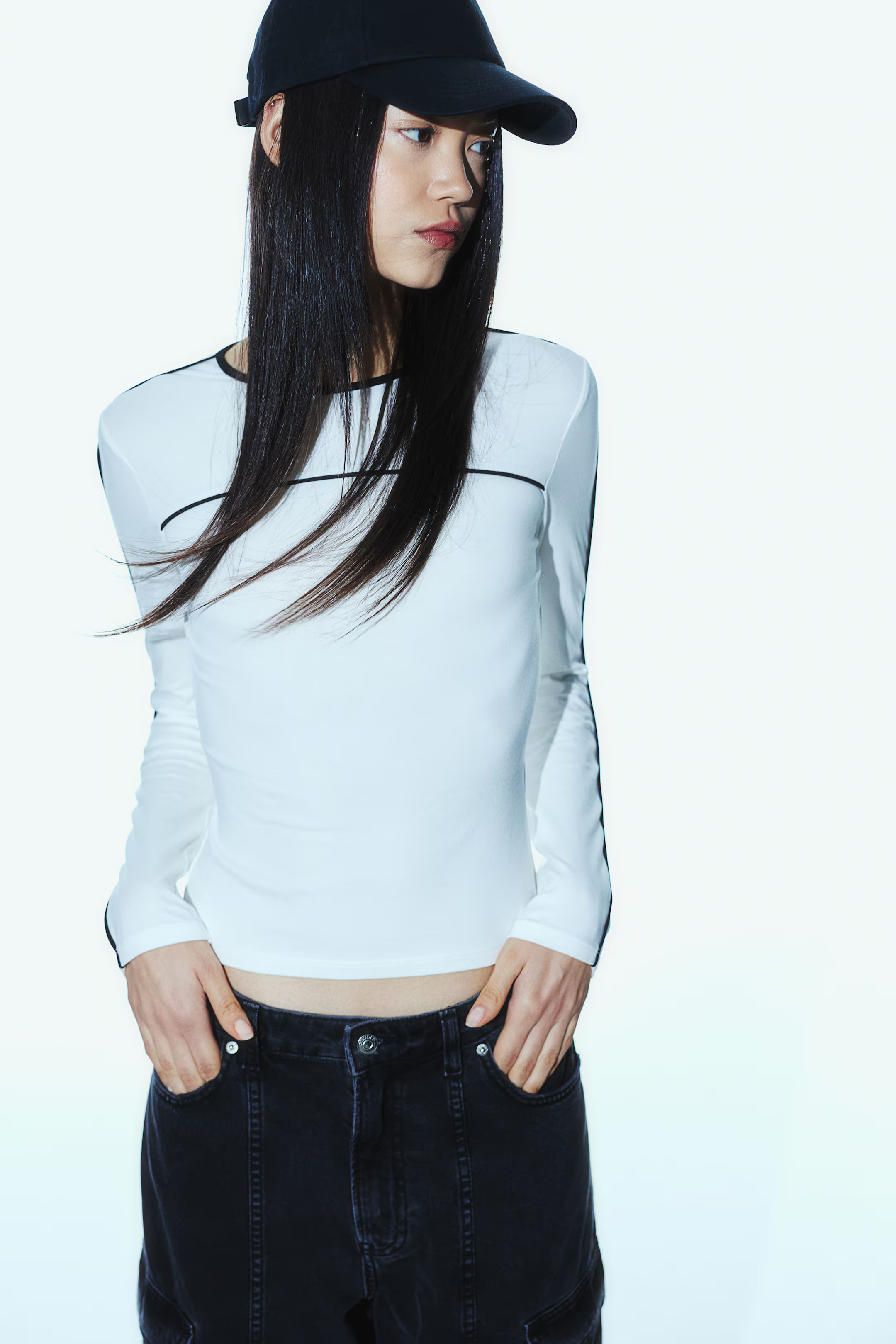 Baumwollcap - Schwarz - Ladies | H&M AT | H&M (DE, AT, CH, NL, FI)