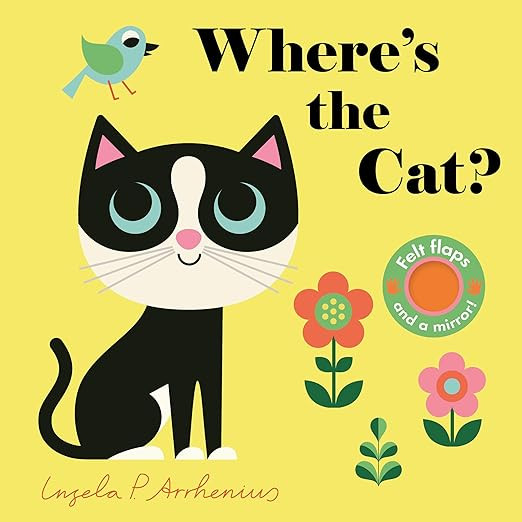 Where's the Cat?: (An Interactive, Sensory Lift-the-Flap Book with Felt Flaps and a Mirror for Ba... | Amazon (US)