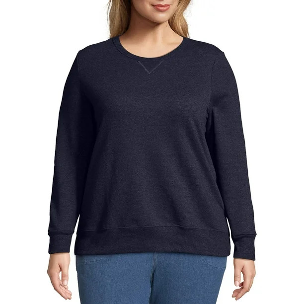 Just My Size Women's Plus Size Fleece Pullover Sweatshirt - Walmart.com | Walmart (US)