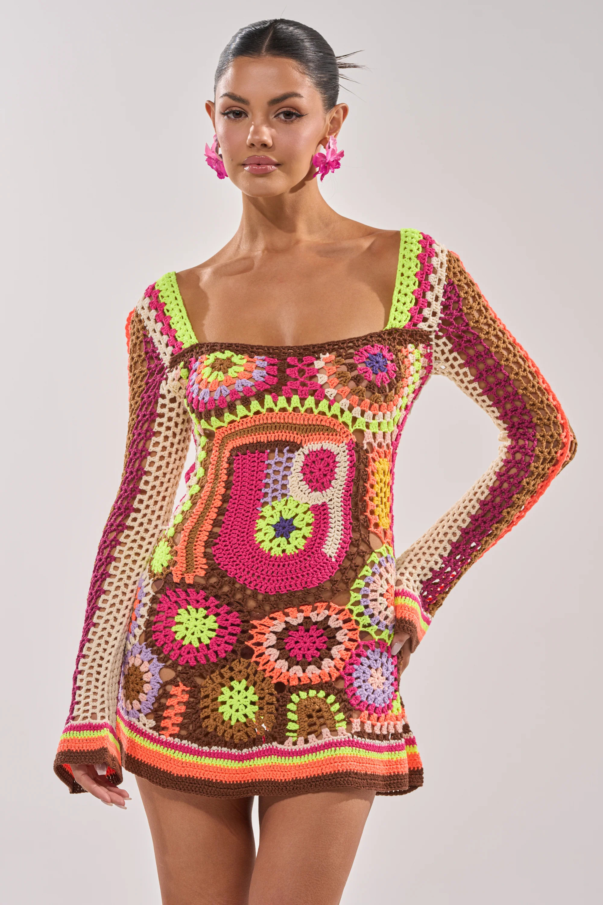 CABANA CROCHET MINI DRESS | AKIRA