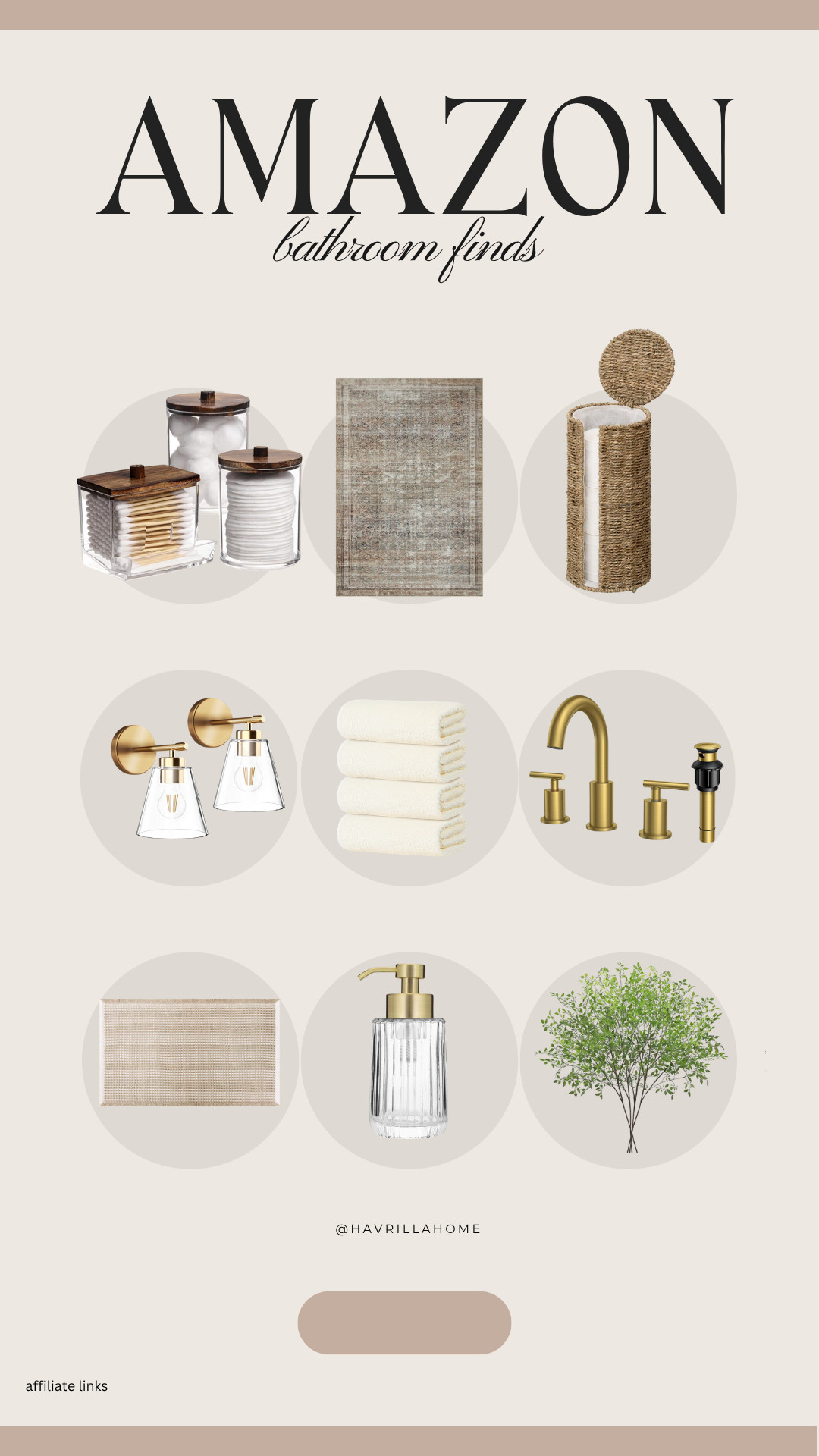 Amazon bathroom decor, bathroom organization, modern bathroom finds, amazon bathroom essentials, neutral bathroom ideas, spa bathroom style, gold bathroom fixtures, minimalist bathroom accessories, cozy neutral bath, small bathroom styling 

 #LTKStyleTip

#LTKHome