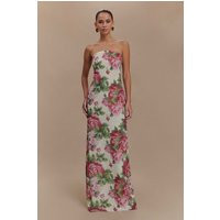 Ella Strapless Chiffon Maxi Dress - Sonia Rose Print | MESHKI US