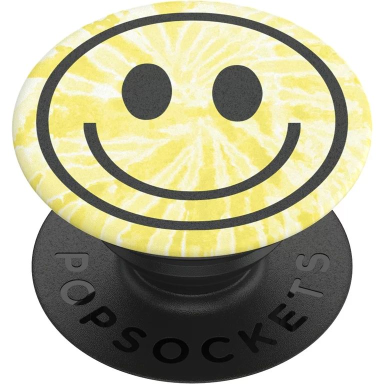 Popsockets Grip with Swappable Top for Cell Phones, PopGrip Tie Dye Smiley | Walmart (US)