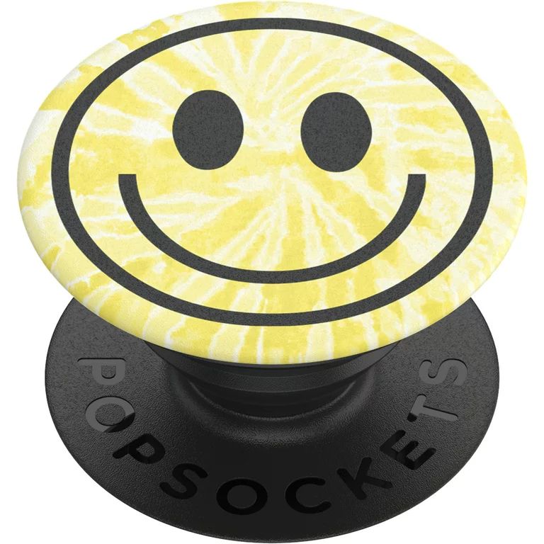 Popsockets Grip with Swappable Top for Cell Phones, PopGrip Tie Dye Smiley | Walmart (US)