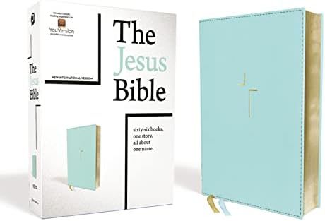 The Jesus Bible, NIV Edition, Leathersoft, Blue, Comfort Print: Zondervan, Passion Publishing, Gi... | Amazon (US)