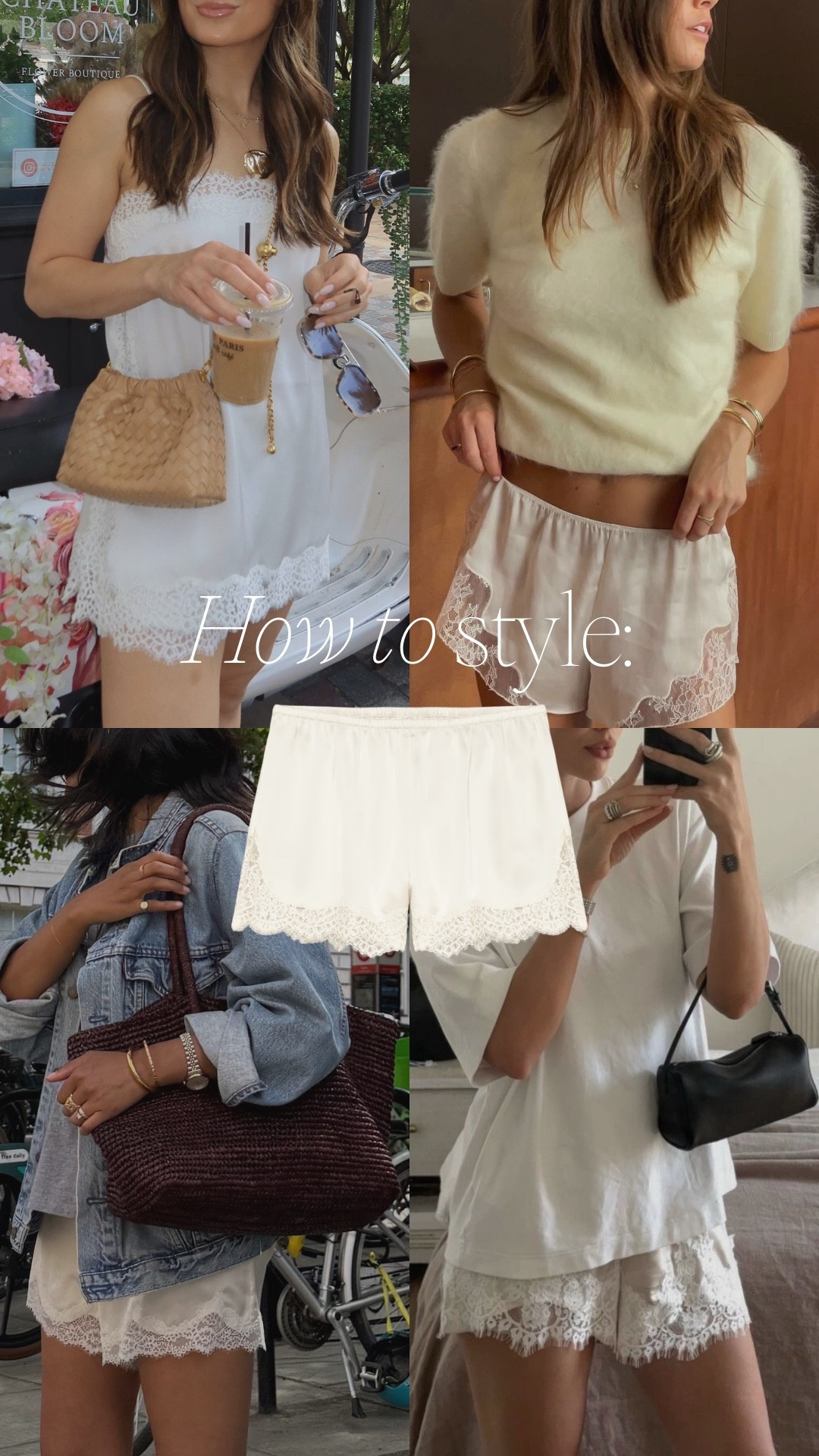 I’m so obsessed with these lace satin shorts from Aritzia 🤍 they’re so soft and feminine and instantly elevate any outfit. You can wear them with the matching top for a full set moment or mix and match. Such an easy piece to dress up or down and perfect for spring + summer!! 

#LTKSeasonal #LTKPetite #LTKootd