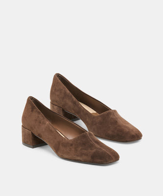 Dalia Heels in Dark Brown Suede Size 9.5 By Dolce Vita | DolceVita.com