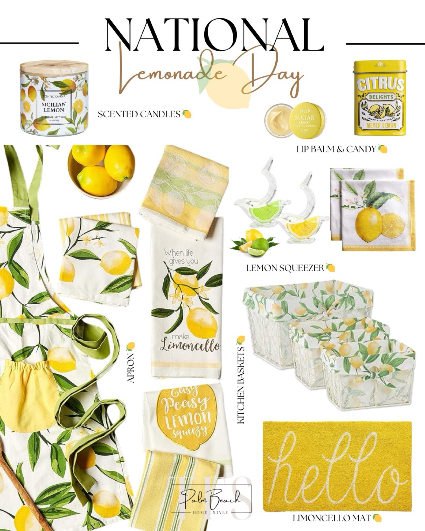 National Lemonade Day 🍋 celebrate the day with these zesty products! #lemonlove 

#LTKhome #LTKfindsunder50 #LTKSeasonal
