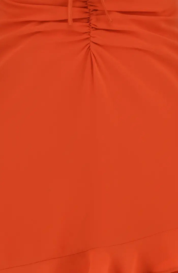 Lace-Up Cutout Long Sleeve Cocktail Minidress | Nordstrom