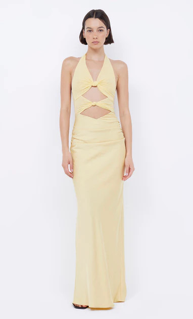 SOLARE HALTER DRESS - CITRUS | Bec & Bridge (Global)