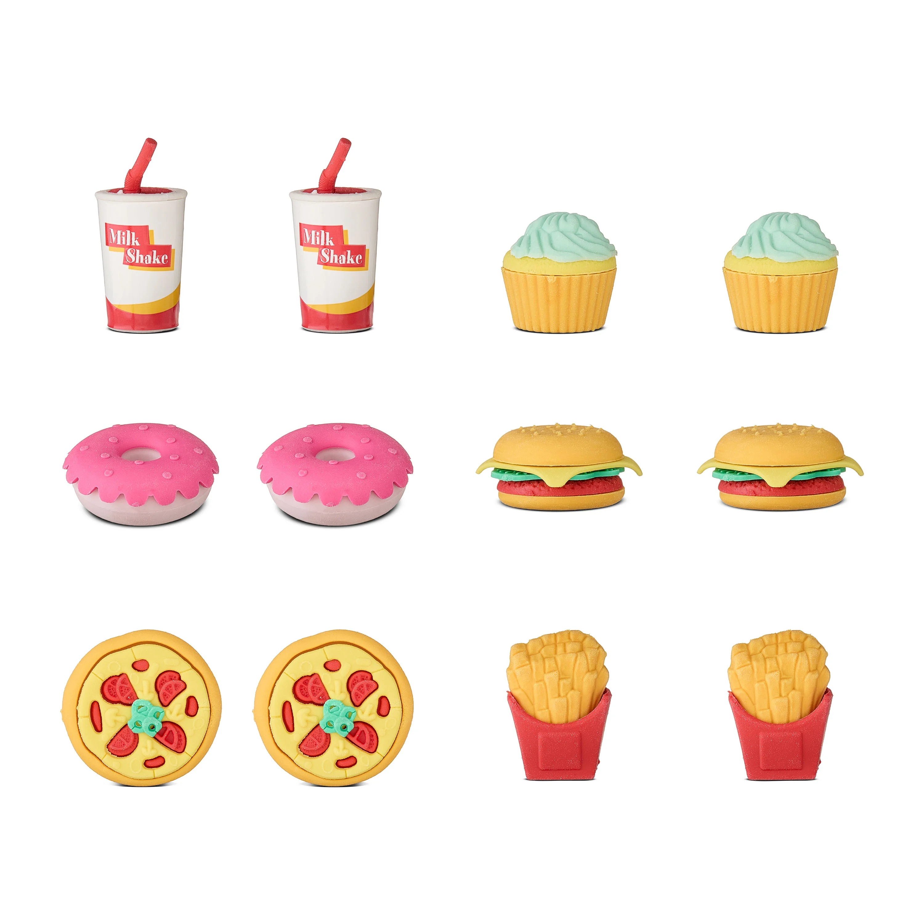 Foodie Eraser Party Favors, Multicolor, 12 Count, Valentine's Day by Way To Celebrate | Walmart (US)