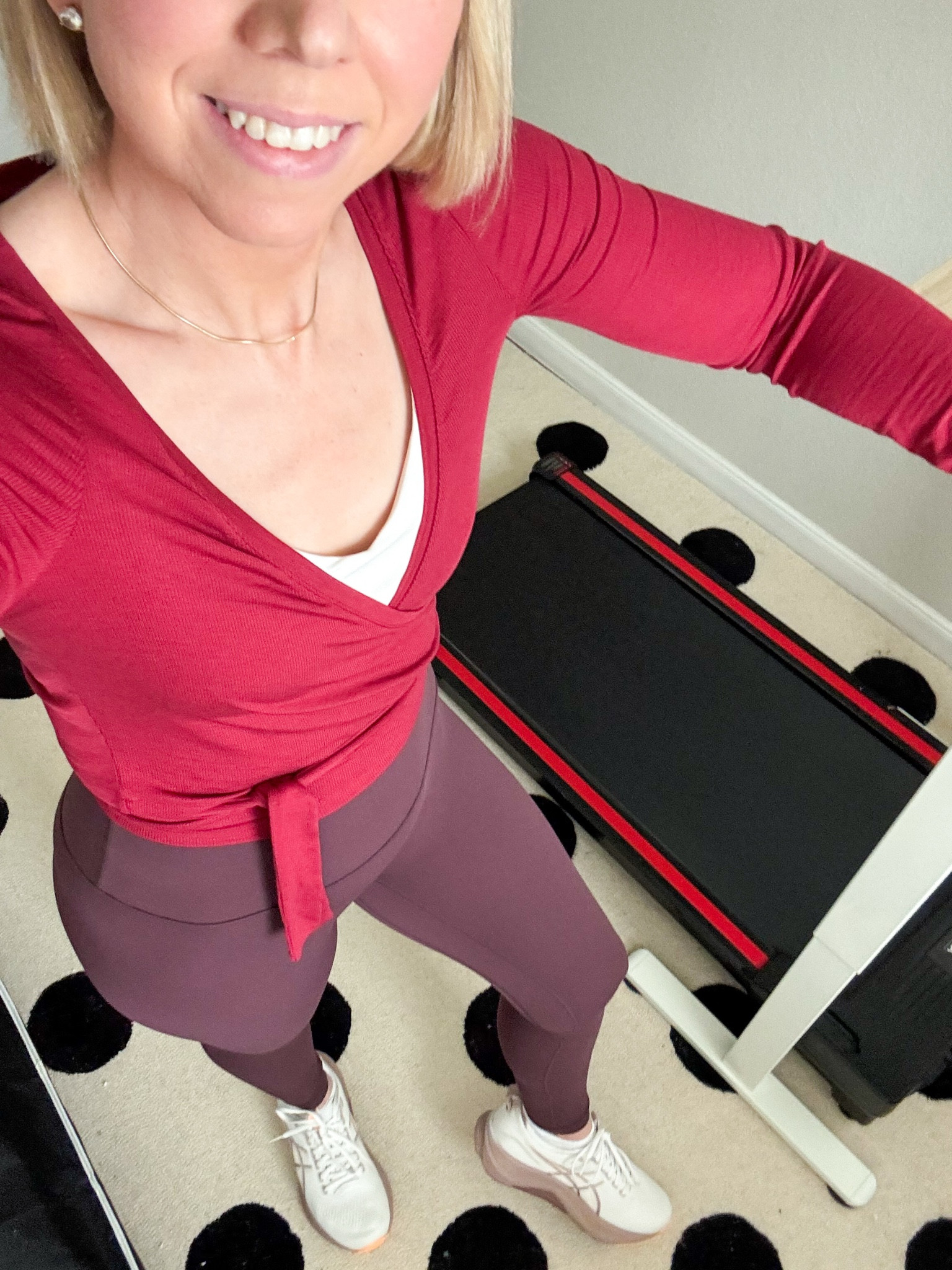 My morning routine usually starts with an early morning walk on the walking pad —and coffee with a good show to watch. 

Workout outfit - walking outfit 

Wrap top size small
Leggings size XS
Sneakers - true to size - but I size up 1/2 size in all walking shoes 

Walking pad

Adjustable height desk 

Paper shredder

Lululemmon headband 


Workout style 
Athleisure


#ltkover40 #ltksalealert #ltkseasonal #ltkmomlife #ltkmorningroutine #ltkfindsunder50 #ltkfindsunder100 

#LTKootd #LTKActive #LTKfitnessgoals

#LTKfitnessgoals #LTKActive #LTKootd