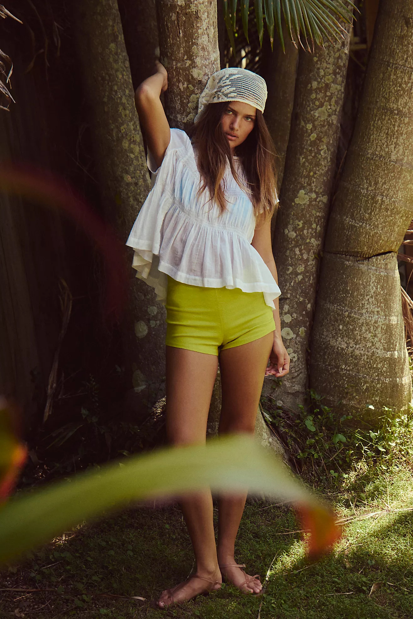 My Little Stretch Linen Micro Shorts | Free People (Global - UK&FR Excluded)