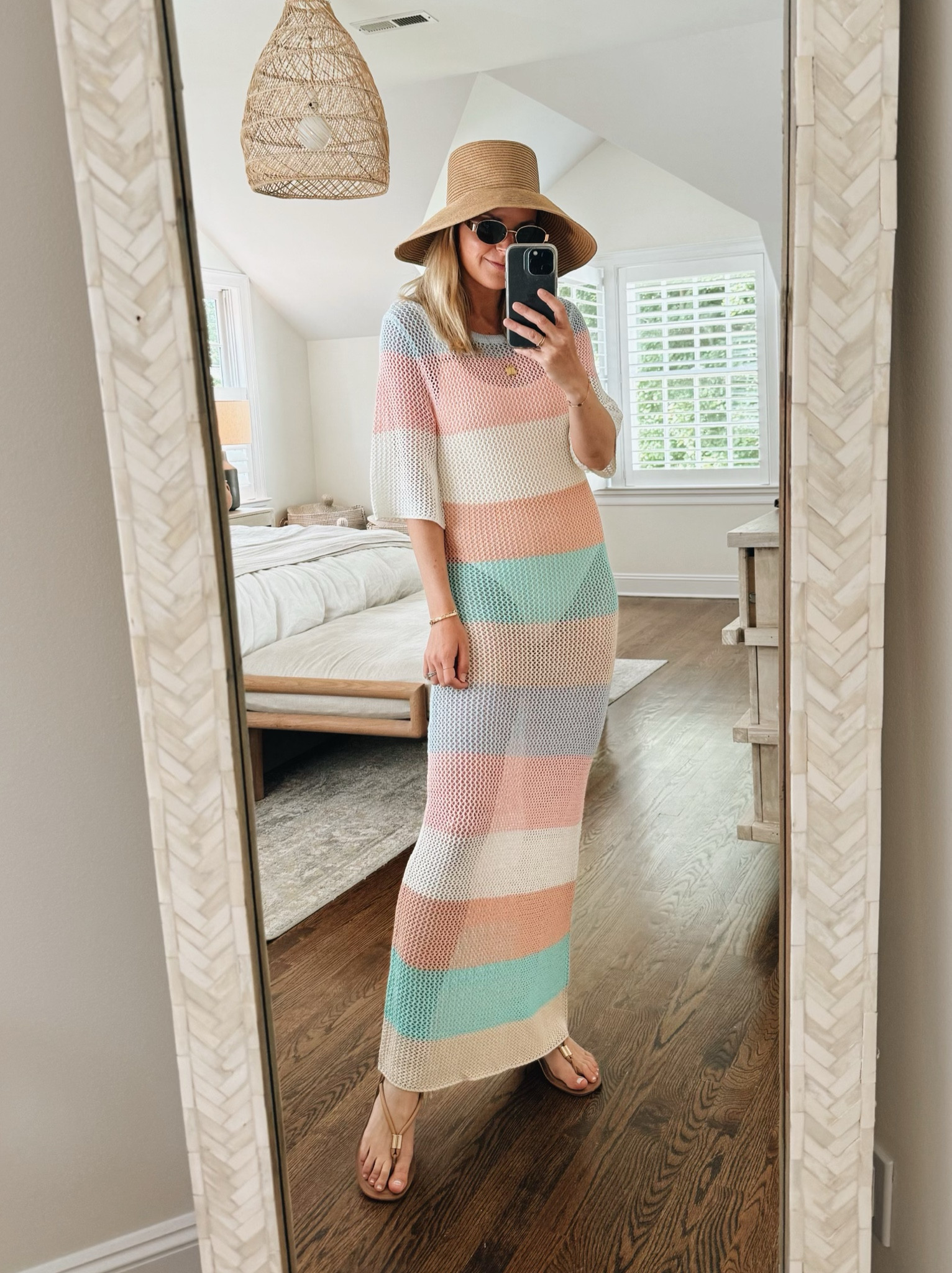 Amazon swim coverup size small // neutral sandals fit tts // one-piece swimsuit // beach hat 

Beach, pool, travel, vacation 

#LTKFindsUnder50 #LTKSwim #LTKShoeCrush