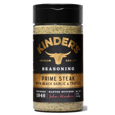 Kinder's Prime Steak Seasoning with Black Garlic and Truffle - 5oz | Target