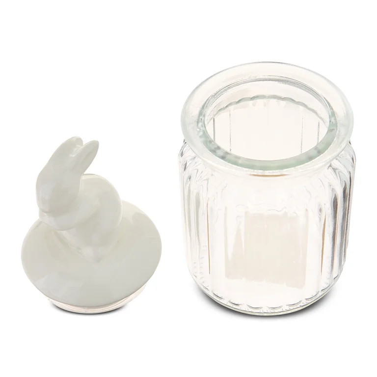 Glass Jar Decoration with Ceramic Bunny Lid, White, 6.5", Easter by Way To Celebrate | Walmart (US)